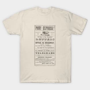 Pony Express Advertisement T-Shirt